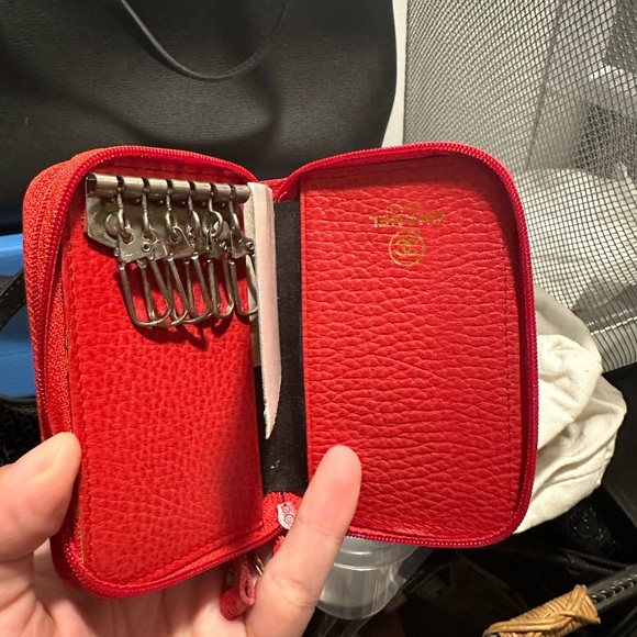 Vintage Chanel Red Key Holder Wallet - Picture 3 of 4